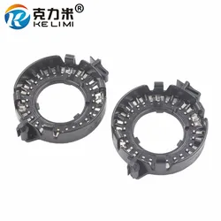 2Pcs HID Xenon Bulb Metal Clip Rings Retainers Adapter Base for Projectors Compatible BMW Mercedes Cadillac D1S D1 D2S D3S D4S
