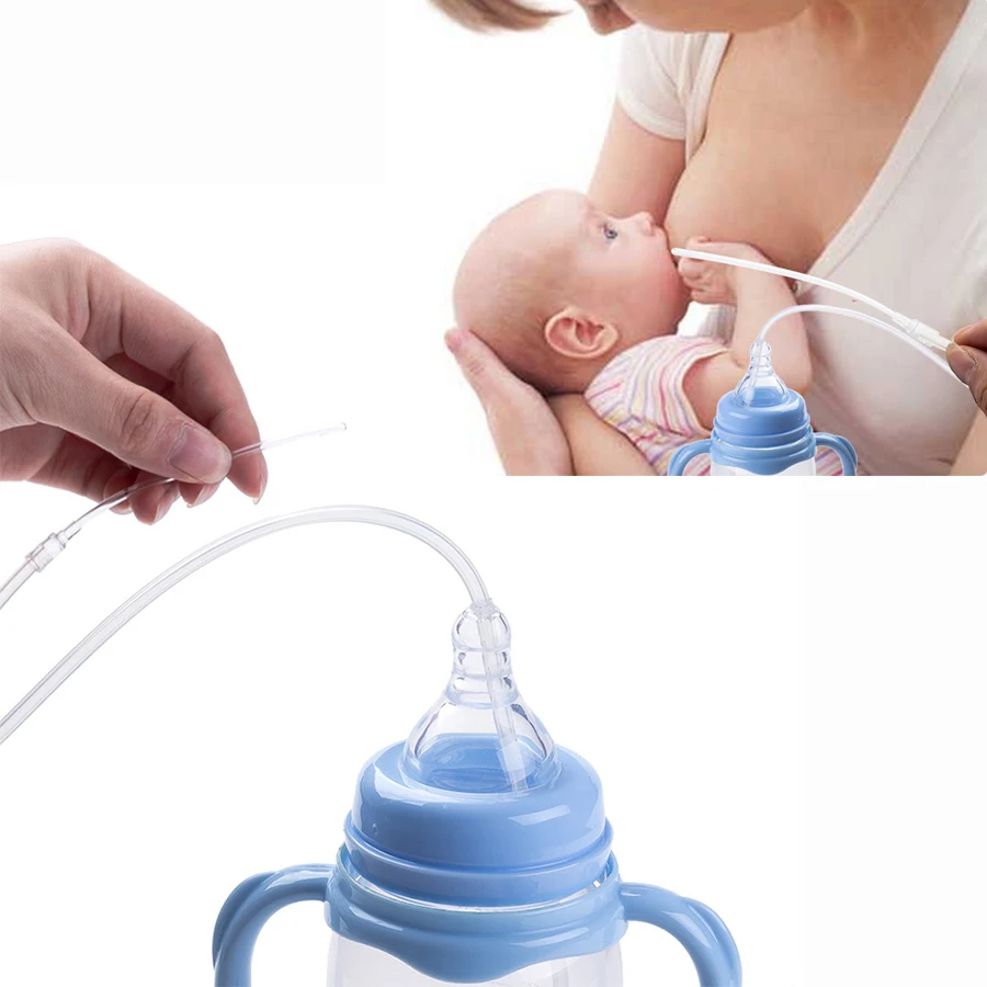 Tubo di Silicone Del Commestibile Pompa Bambino Al Seno Accessori Per Lo Svezzamento Del Bambino di Cura Assistente Tubo Allattamento Aid Pompa