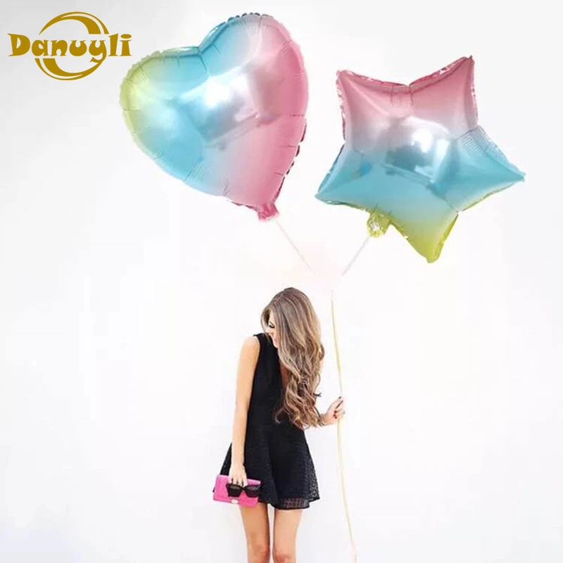 10pcs/lot 18inch Star Balloon Inflatable Helium Baloon Wedding Birthday Christmas Party Decoration Globos Children Toy Gifts