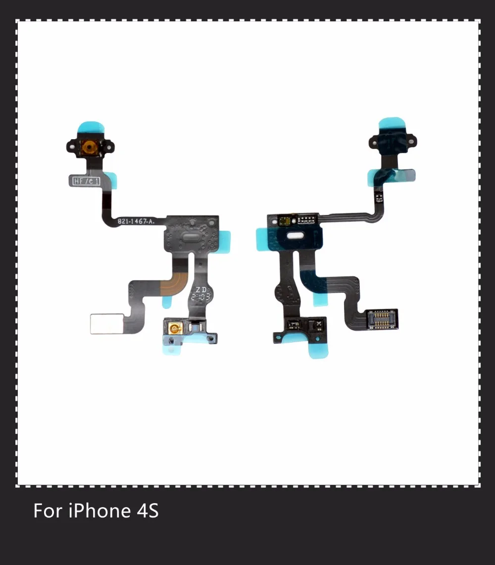 For Iphone 4S Power Button Flex Cable Ribbon Light Sensor Power Switch On / Off Replacement for Ihone 4S Flex Cable