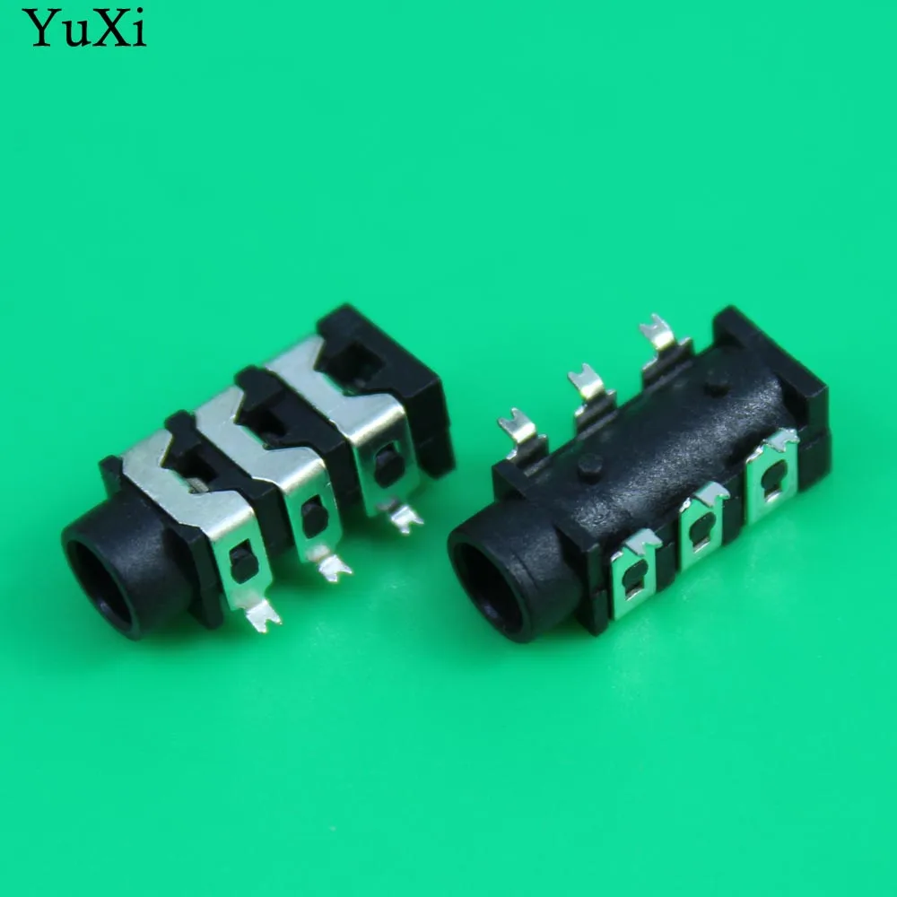 YuXi   3.5mm Female Audio Connector 6 Pin SMT SMD Headphone Jack Socket PJ-313D