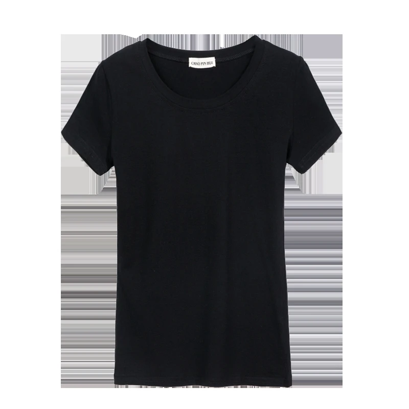 

Zuolunouba Summer Fashion Commuting Short-sleeved Slim Women T Shirt Solid Color Harajuku Female Tees Tops Bottoming Shirt