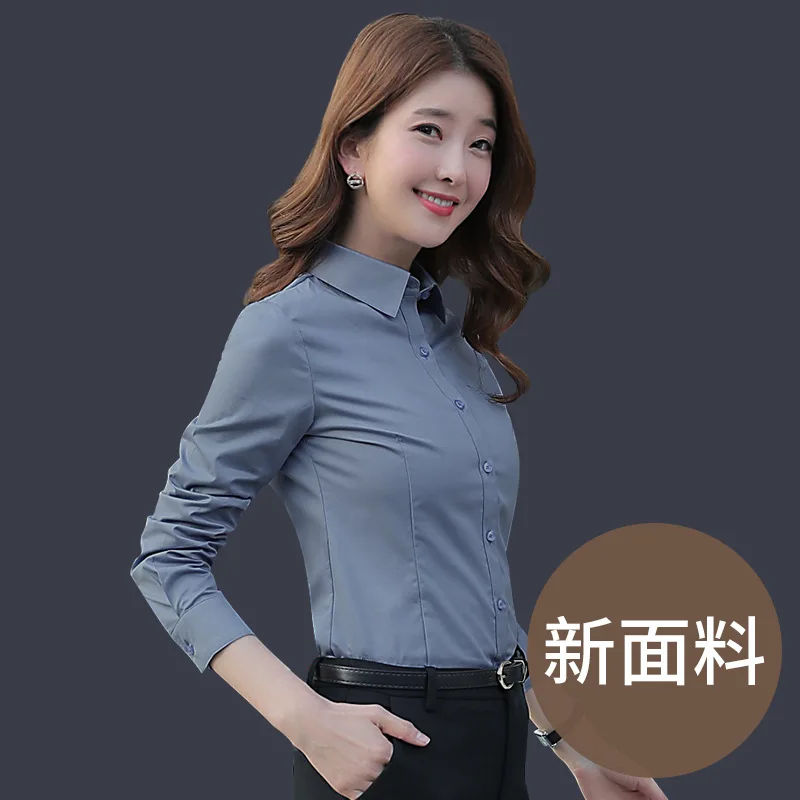 New Shirts & Blouses Long Sleeve White Shirt Office Outfit Women Cotton Elegant Female Korean Style Clothes Blusas Para Mujer