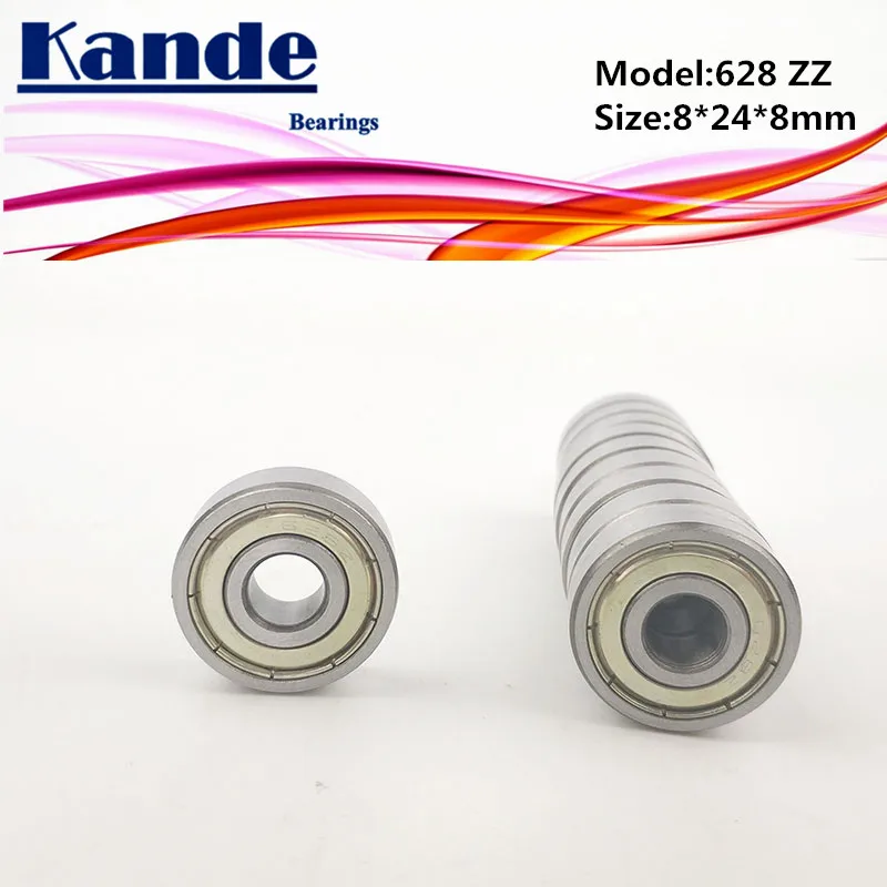 

Kande Bearings 628 ABEC-1 628ZZ ABEC-3 628ZZ ABEC-5 628 ZZ Miniature Deep Groove Ball Bearing 8x24x8mm 628-2Z