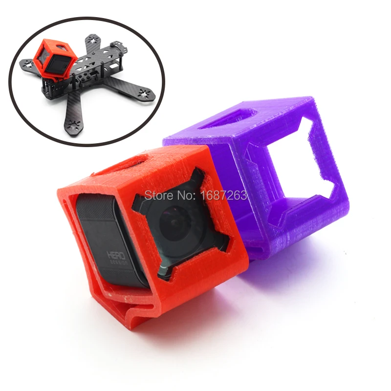 Ultralight 3D Printed TPU Material cases 30Degree Fixed Mount Holder for Runcam 3 Gopro Session Wizard X220S Camera seat bracket