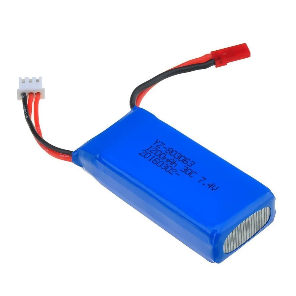 3pcs * 7.4V 1200Mah Lipo bateria Para MJX Yizhan X6 X101 30C Wltoys V353 V353B V666 V262 A949 A969 A979 K929 V912 V915 RC Zangão