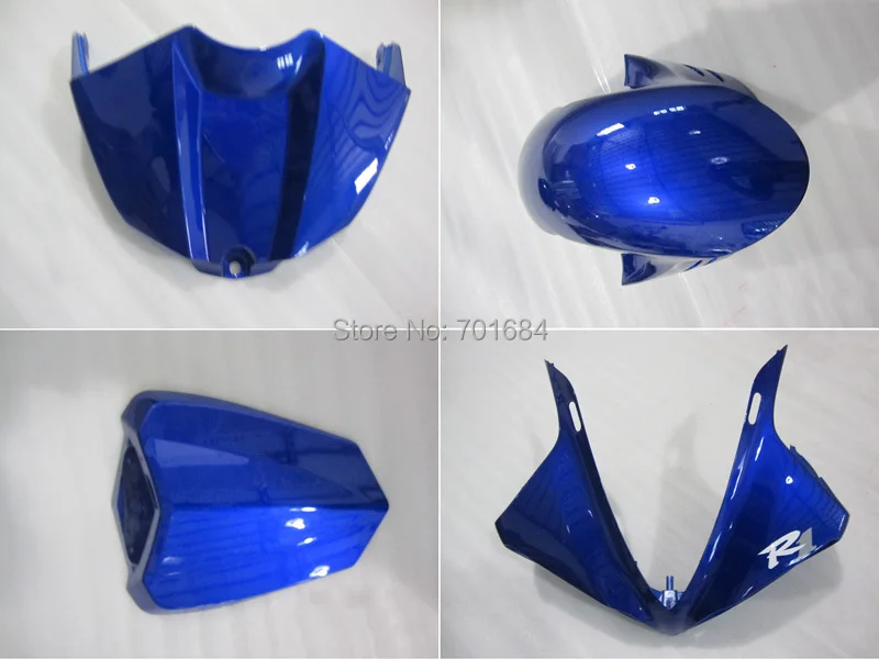 Hot  Blue UV Paint Bodywork Fairing ABS Injection Mold For Yamaha YZF R1 2009-2011 (4) [CK1228]