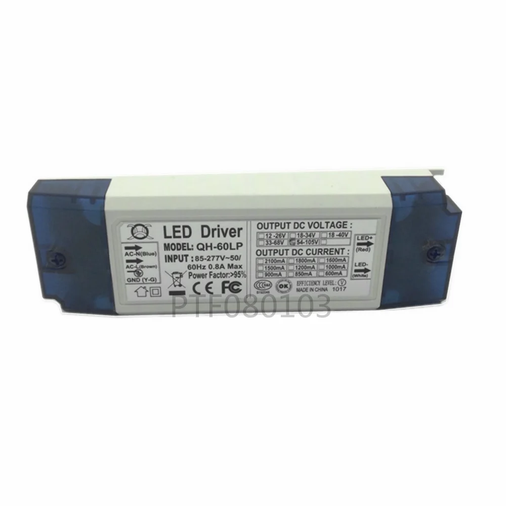 AC 85-265V 1-2x3w 2-4x3w 6-10x3w 10-18x3w 18-30x3w 600mA 650mA LED Driver Convertor Transformer For Ceiling Light Power Supply