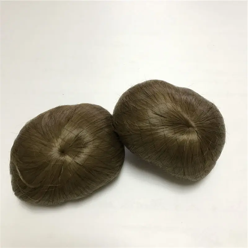 Per 40-45 centimetri Bambola Rinato marrone Chiaro Parrucca di Capelli Incollato 17-18 pollici Bambola Reborn Capelli FAI DA TE NPK Bambola Accessori