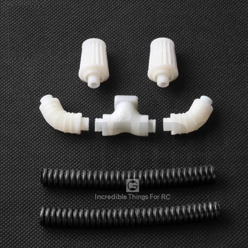 Simulated Engine Intake Air Filter Kit For 1/10 Rc Crawler Car Trax Trx4 Defender Bronco Axial Scx10 Ii 90046 D90 Dd10