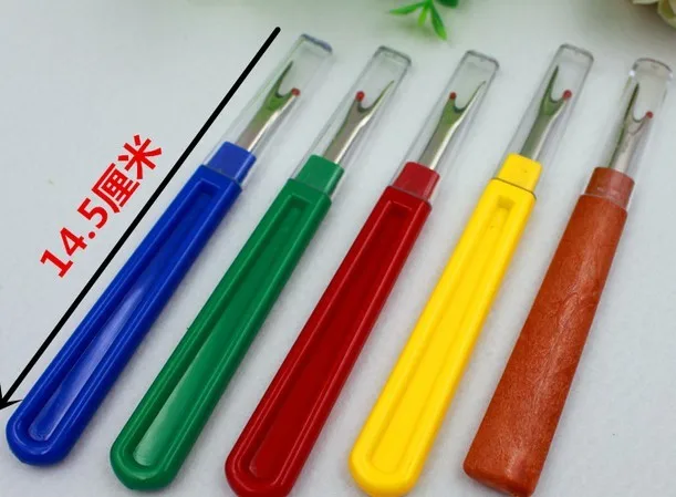 5pcs/lot 14.5cm plastic handle craft thread cutter ripper stitch needle sewing  tools diy accessories 1411