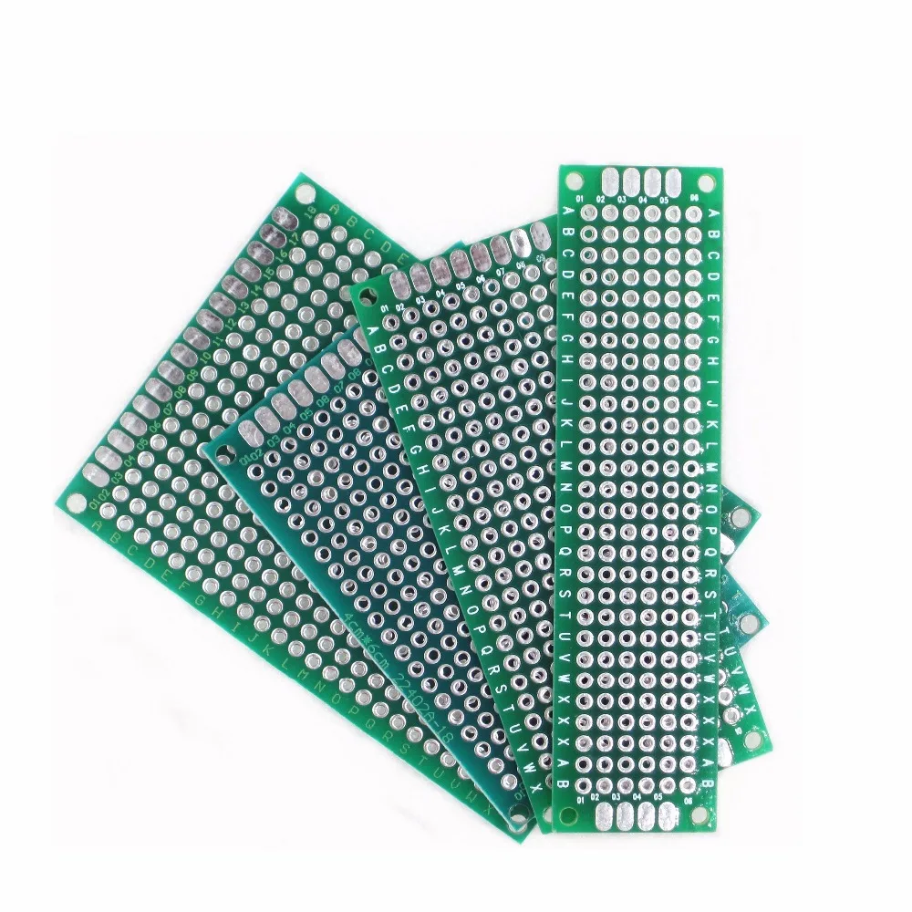 

20pcs 5x7 4x6 3x7 2x8 cm double Side Copper prototype pcb Universal Board