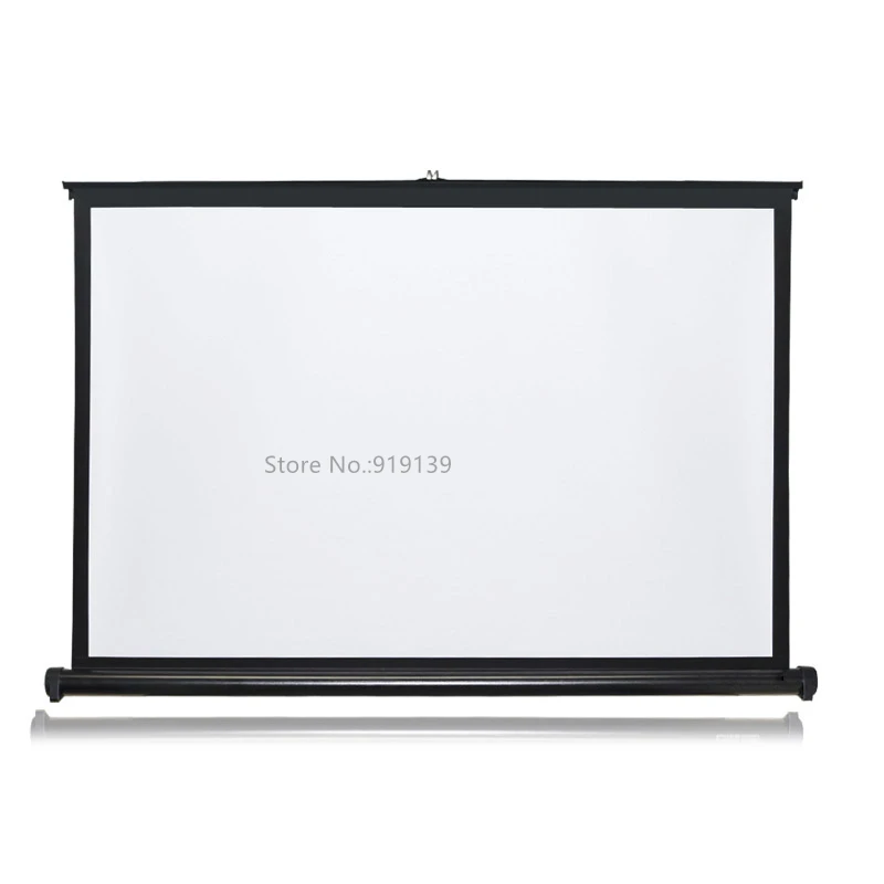 Professional Table Desk Projection Screen 50inch 4:3 Format With Carry Bag Best For Business Presentation