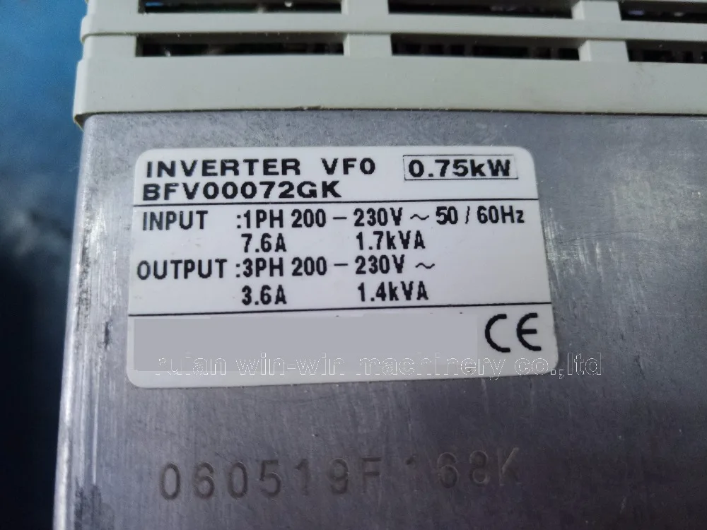 BFV00072GK 0.75kw AC 220v VFO film blowing machine frequency inverter converter elevator inverter