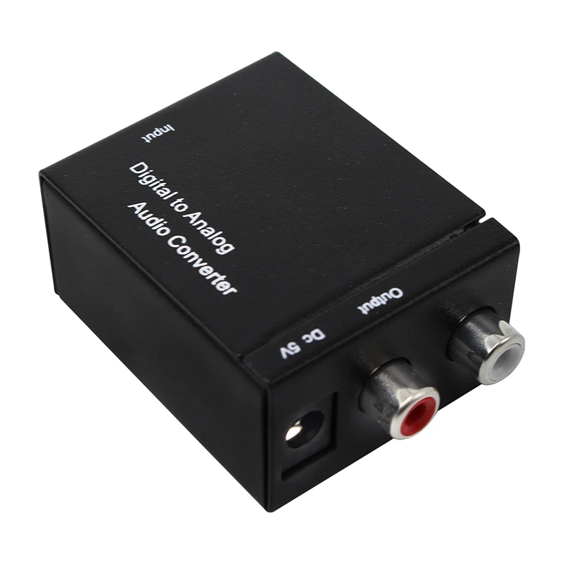 Digital To Analog Audio Converter Digital Optical Coaxial RCA Toslink Signal to Analog Audio Converter Home Theater For DVD TV