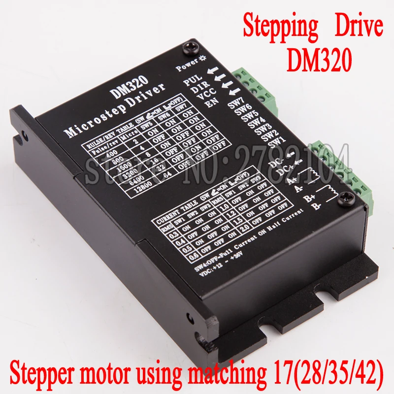 Stepper Motor Driver Motor Microstep Motor dc sem Escova para 28 35 42 Motor de Passo Nema17 2h320 Dm320