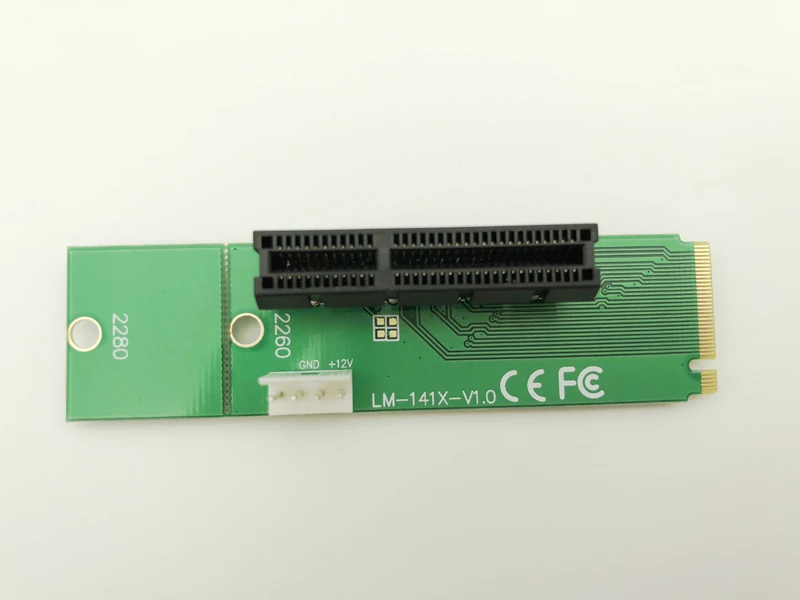 H1111Z Profession Wholesale NGFF M2 to PCI-e 4x Slot Riser Card M key M.2 SSD Port to PCI Express adapter Convertor