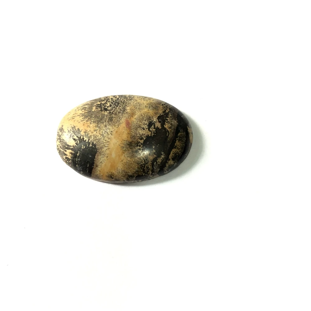 Wholesale 1pcs Natural Dendritic Jasper Stone Bead Cabochon Jewelry Ring Face 20x30mm Oval Gem stone Beads Cabochon