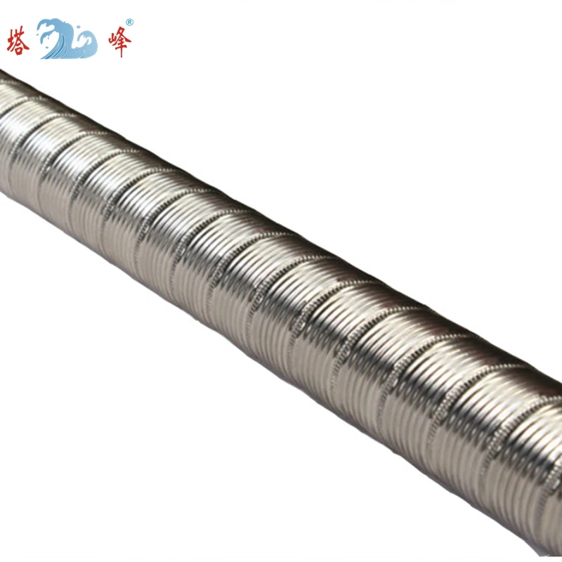 50cm lunghezza 304 condotto in acciaio inossidabile ventilazione fumi aria calda tubo di scarico vapore vari diametro flessibile 32mm-100mm