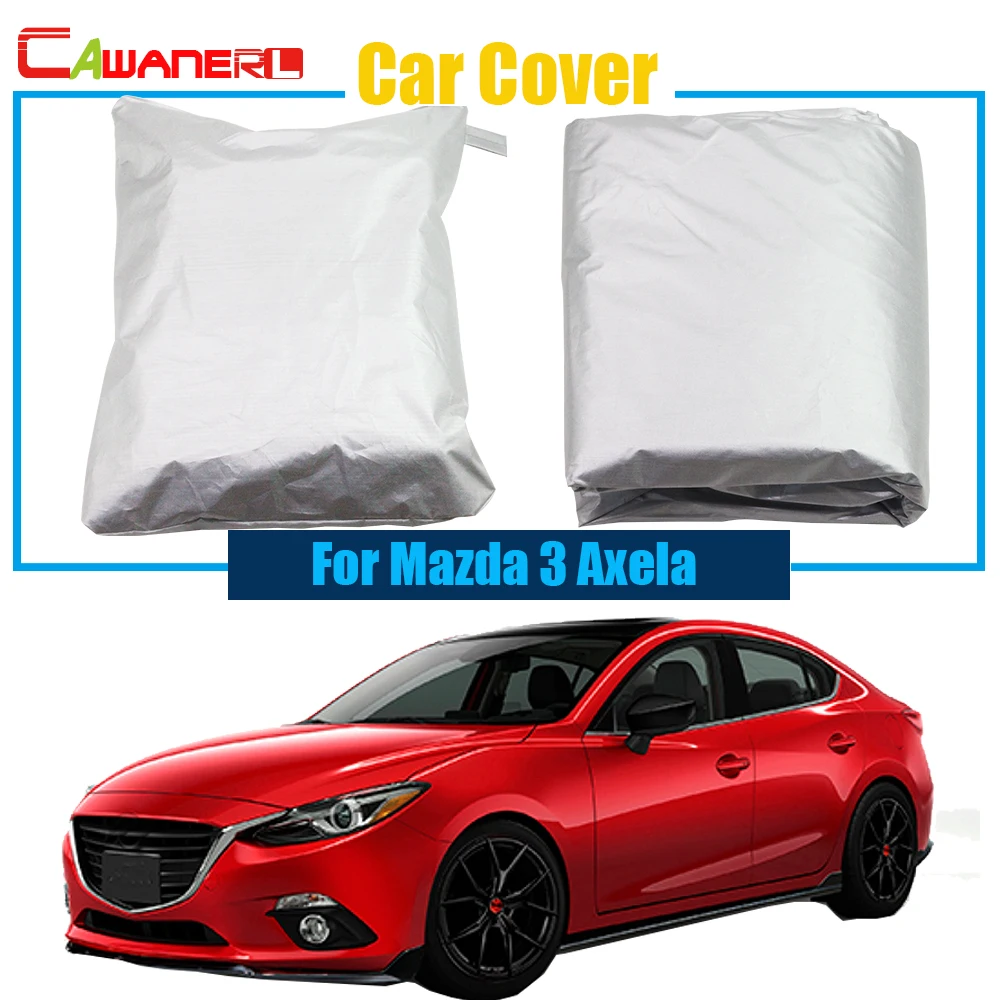 

Cawanerl Car Cover UV Anti Sun Shade Rain Snow Resistant Protection Cover For Mazda 3 Axela