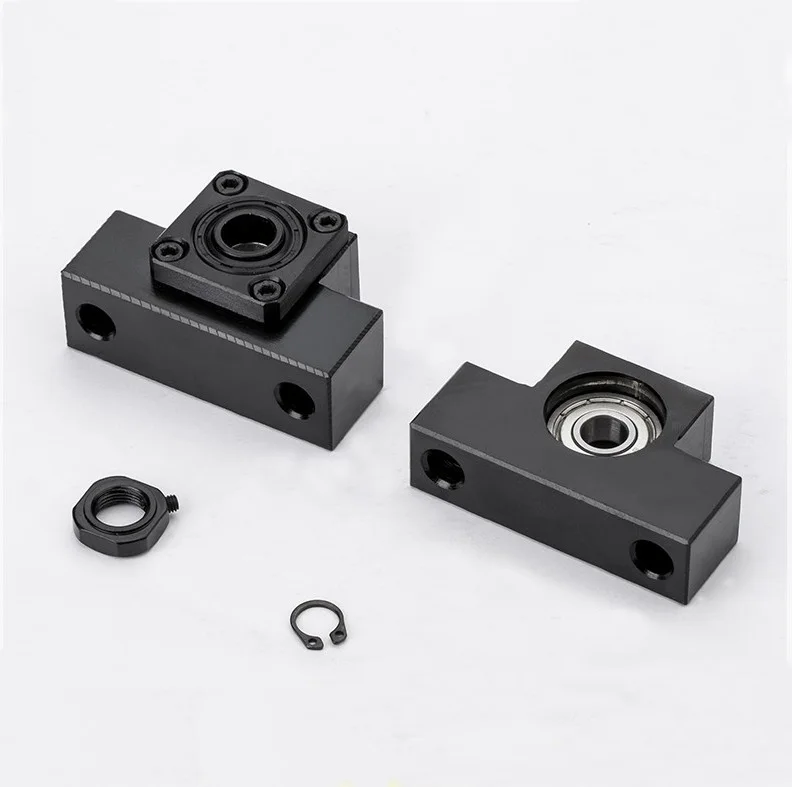 2pcs EK20 Fixed Side and 2pcs EF20 Floated Side for ball screw end support cnc part 2 sets EK/EF20