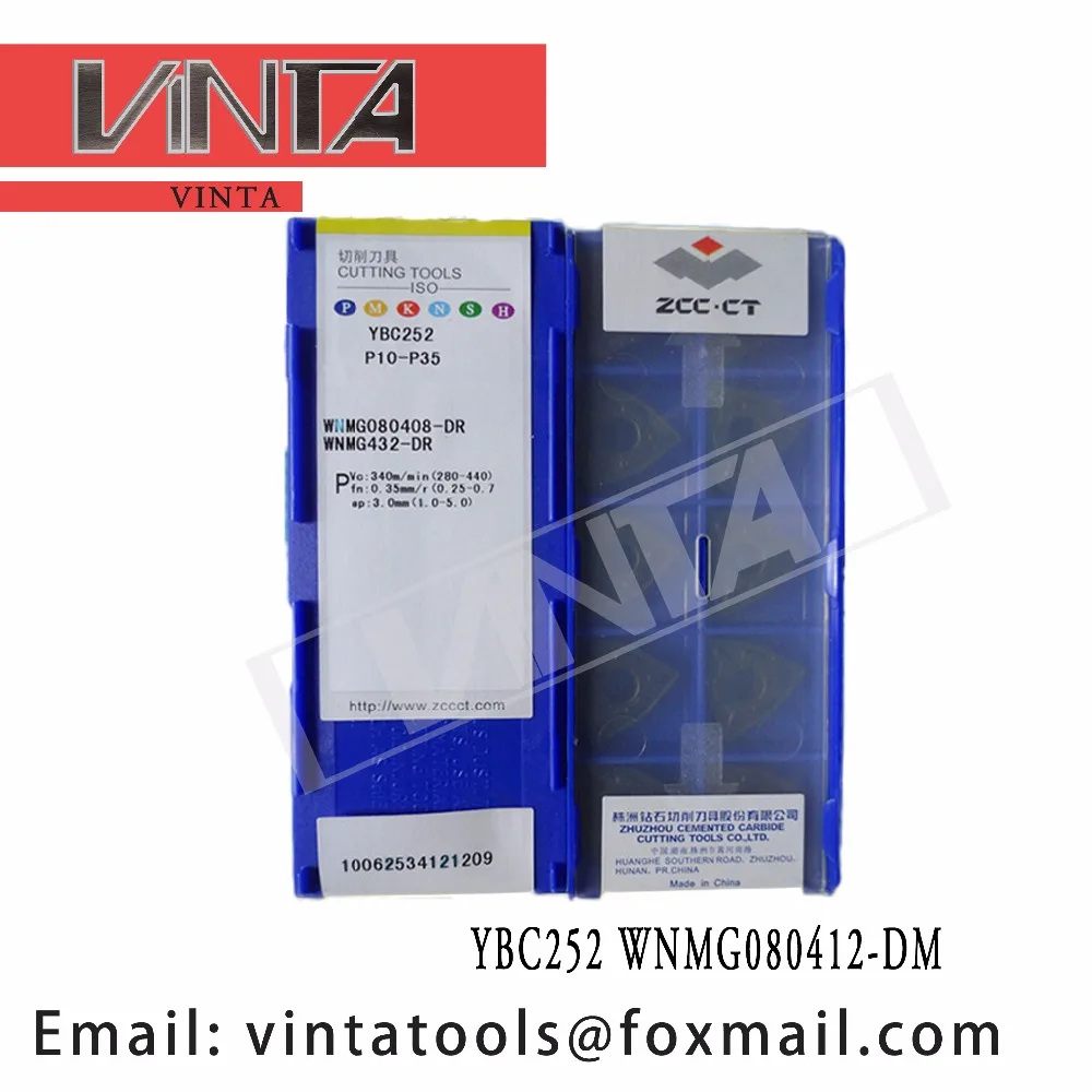 

high quality 10pcs/lots YBC251 YBC252 YBC152 YBM251 WNMG080412-DM cnc carbide turning inserts