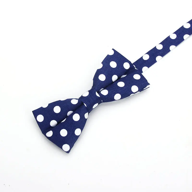 2019 Brand New Men\'s Fashion 100% Cotton Classic Polka Dot Bowtie For man Wedding business Colorful bow ties Corabatas Butterfly