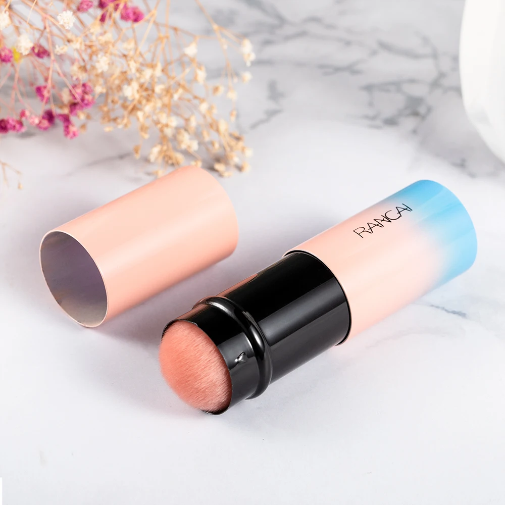 RANCAI 1pcs Professional Retractable Makeup Brushes Blusher Powder Foundation Facial Eyes Concealer Kabuki Brush Cosmetic Tools