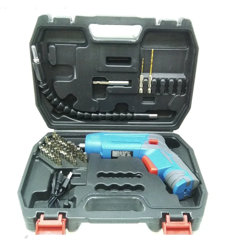 

New 30pcs/set 4.8V 6.35mm(1/4") Cordless screwdriver Bit Charging deformation screwdriver Electric drill set