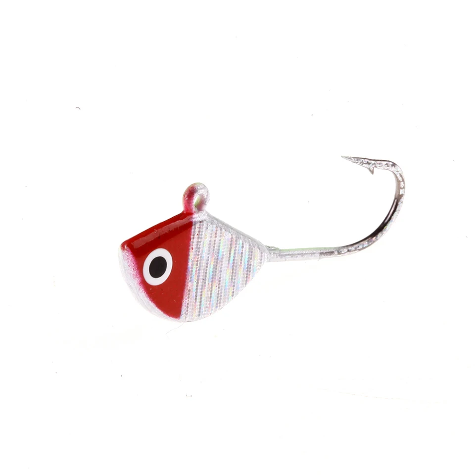 4PCS/Lot Winter Fishing Lure Ice Fishing Jig Bait 2.5cm 2.3g Mini Metal Fish Lead Head Hook Bait Fishing Tackle image 3