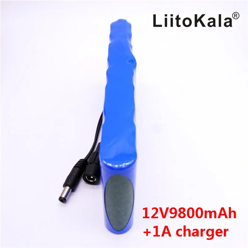 HK LiitoKala 12V 9800mAh 18650 DC 12V 12.6V Super akumulator ue/usa adapter wtyczki do kamera telewizji przemysłowej wideo baterii przenośne