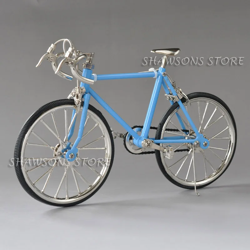 1:10 Scale Diecast Metal Model Toys Racing Bike Bicycle Miniature Replica Collectible