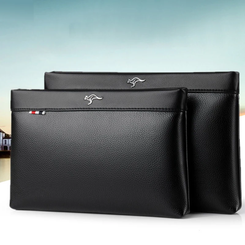 Luxury Brand Business Men Wallet Leather Man Clutch Bag Coins Pocket Purse Casual Envelope Long Wallets Male Handy Bag For IPAD