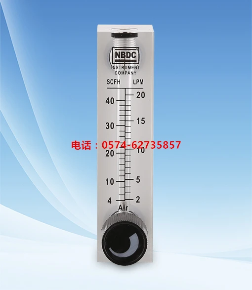 

LZT-08A04M-V panel type valve flow meter 2-20L/min (gas) 2-20LPM