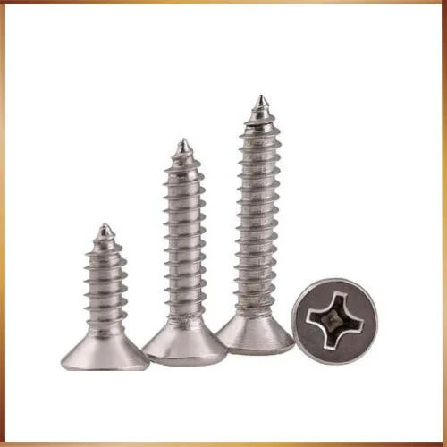 

Free shipping 200pcs M4.2*45 304Stainless steel Flat Head Tapping Screw Cross Reccessed Countersunk stainless steel bolts,nails