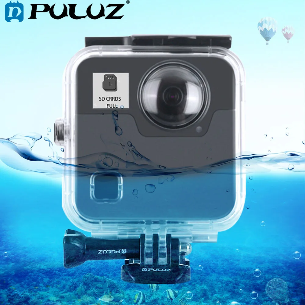 

PULUZ 45m Underwater Waterproof Shockproof Housing Diving Case Cover for GoPro Fusion, with Buckle Basic Mount & Screw