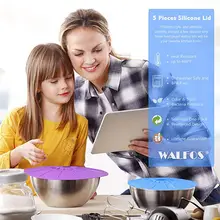 5 Silicone Microwave Bowl Covers #4