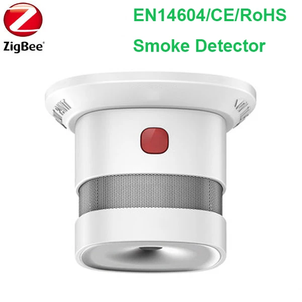 Home Alarm เครื่องตรวจจับ Zigbee แก๊ส + Smoke Alarm Detector, 1เครื่องตรวจจับก๊าซ DC12V 10ปีแบตเตอรี่เครื่องตรวจจับควัน