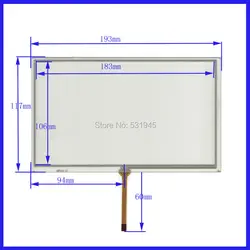 ZhiYuSun HST080038 compatible Touch Screen 193mm*117mm 8 inch glass for industry applications 193*117 for GPS