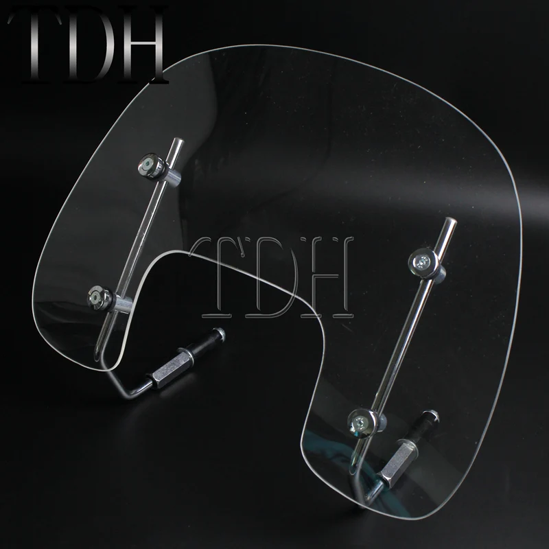 

Clear Motorcycle Windshield Extension Spoiler Windscreen Air Deflector Scooter Airflow Protector for Scooter S125