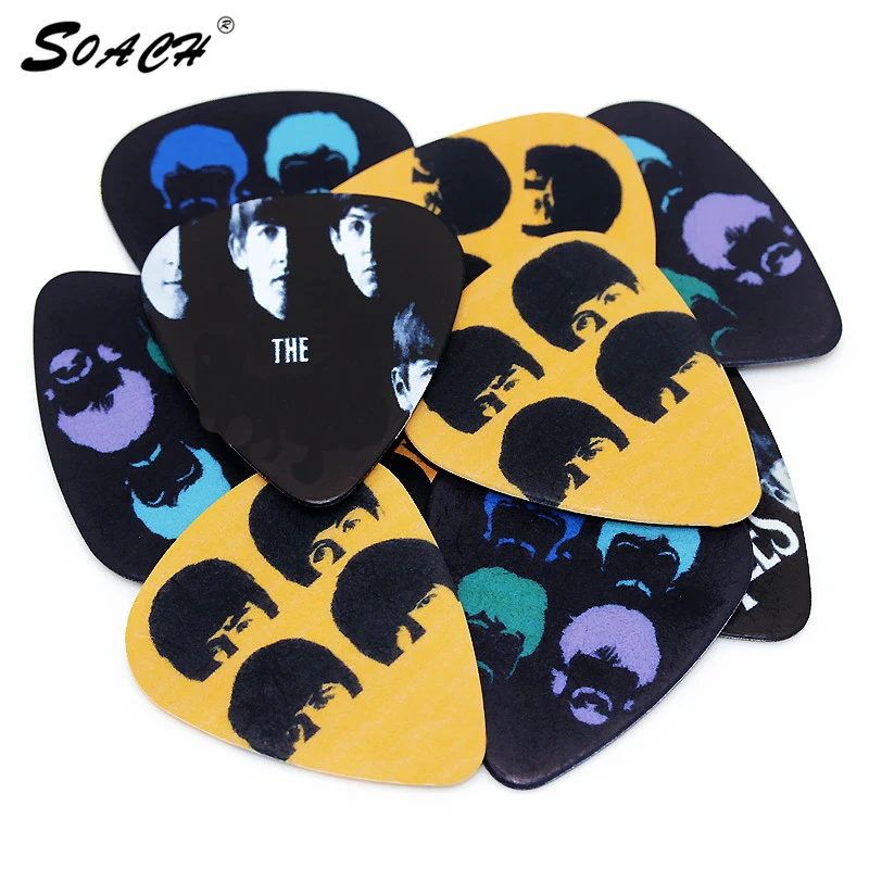 SOACH  50PCS 1.0mm hot sale newest  high quality  design Japanese anime guitar picks Guitar Accessories for ukulele bass