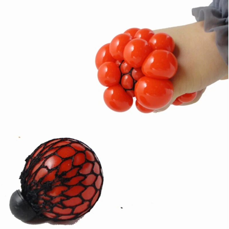 Funny toys5CM Antistress Face Reliever Grape Ball Autism Mood Squeeze Relief Healthy Toys Funny Geek Gadget for Halloween Jokes