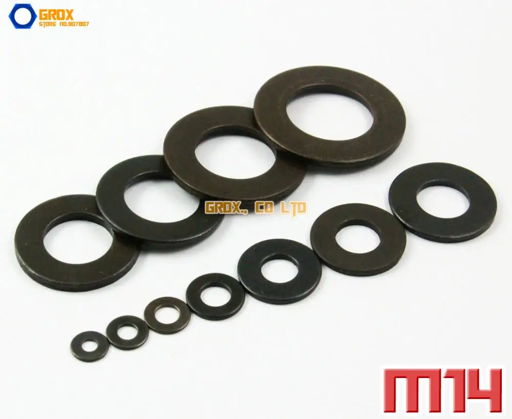 

30 Pieces M14 Flat Washer 8.8 Grade Alloy Steel