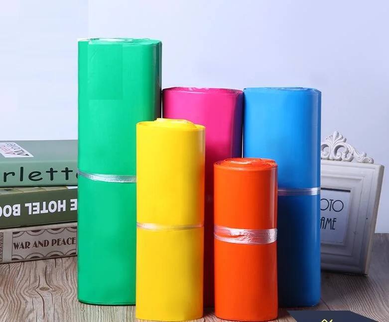 

100pcs Colored Adhesive Plastic Express Poly Postal Shipping Mailing Bags Plastic Envelope Bag Courier Storage Bags Stationery