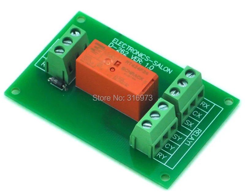 

Passive Bistable/Latching DPDT 8 Amp Power Relay Module, 24V Version, RT424F24