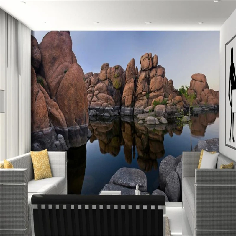 

beibehang wallpaper 3d stereoscopic store murals TV backdrop living room bedroom water papel de parede wallpaper for walls 3 d