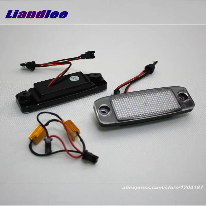 Liandlee Car License Plate Lights For KIA Borrego/Mohave/Opirus/Amanti Auto Number Frame Lamp Bulb LED Accessories