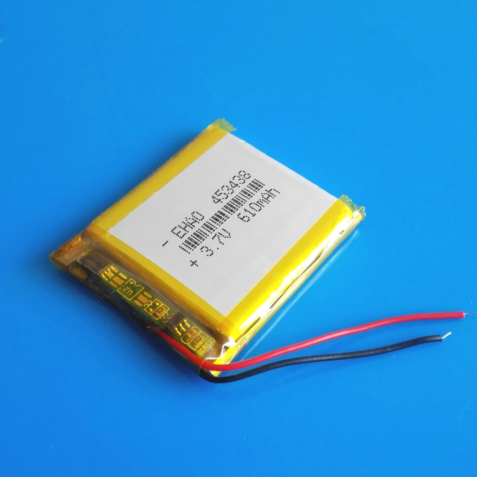 3.7V 610mAh lipo rechargeable battery polymer lithium Li-ion for smart watch DVD bluetooth recorder headset e-book camera 453438