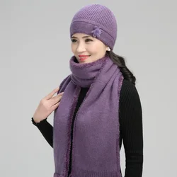 Bonnet tricoté en velours pour femme, bonnet d'hiver, doux et confortable, cadeau d'anniversaire pour mère, H7163