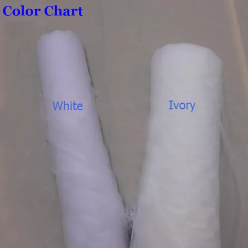 Imagen 2 del producto Velo de novia corto de 2 capas con borde de crin 2T, elegante, blanco, marfil, con peine, accesorios de boda